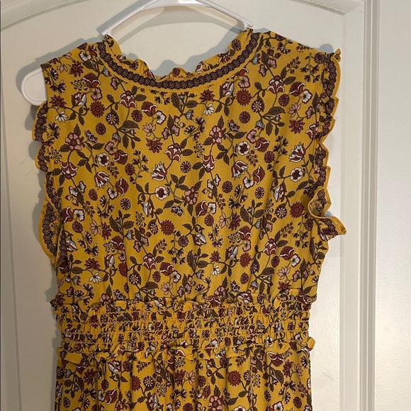 Max Studio Yellow Floral Midi Dress - Picture 7 of 7